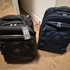 Kipling Unisex Black Or Blue Backpack $150 Each